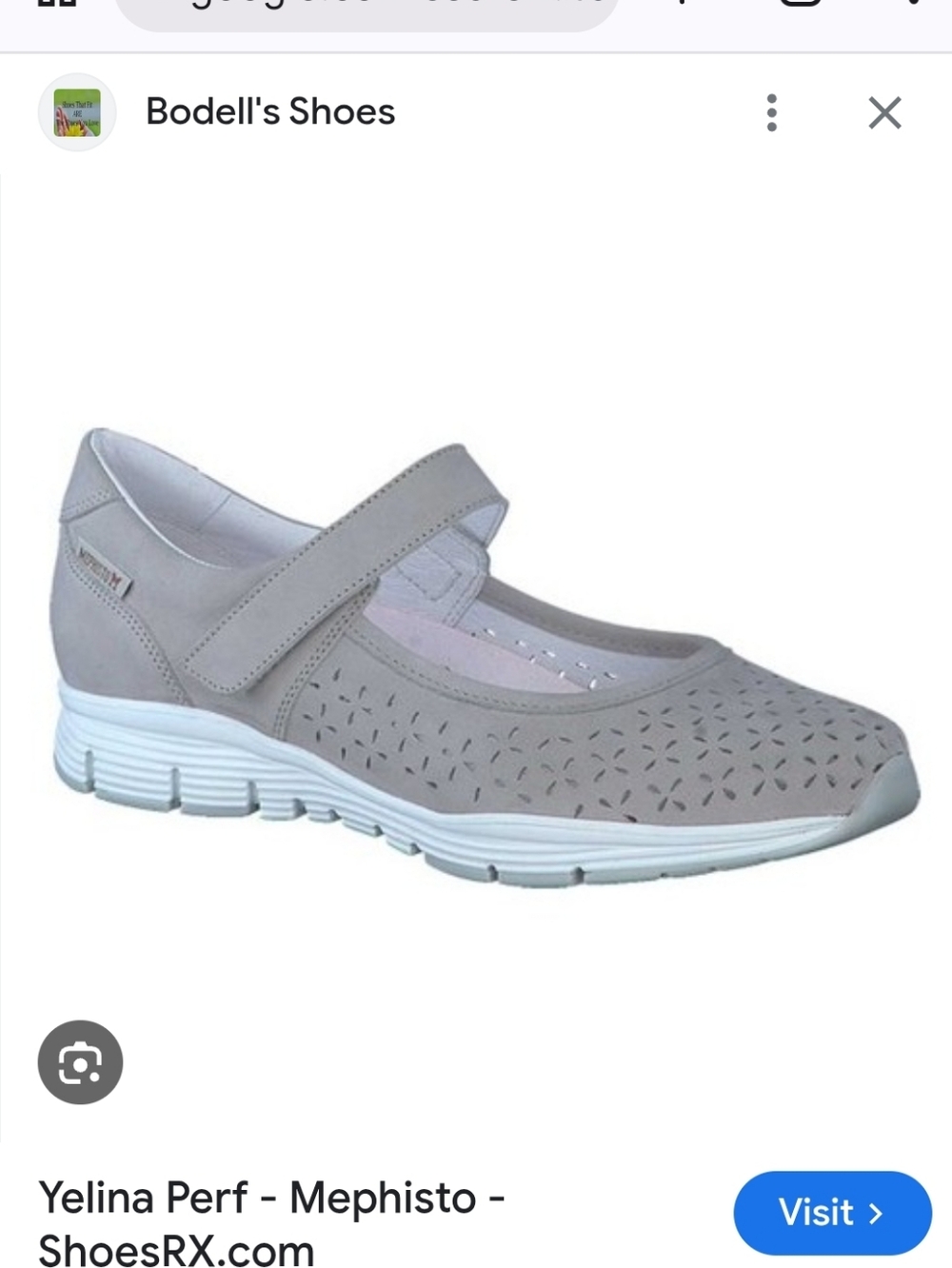 Mephisto Yelina Perf Mary Mary‑Jane in Light Gray